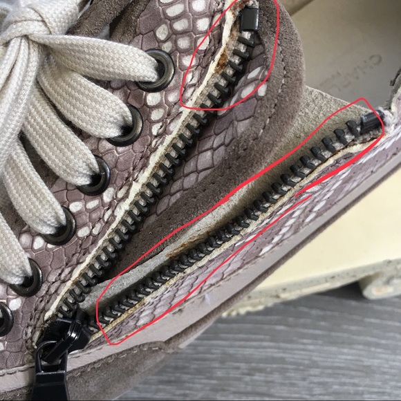 Charles David “ Aria” snake-embossed sneaker - Picture 5 of 7